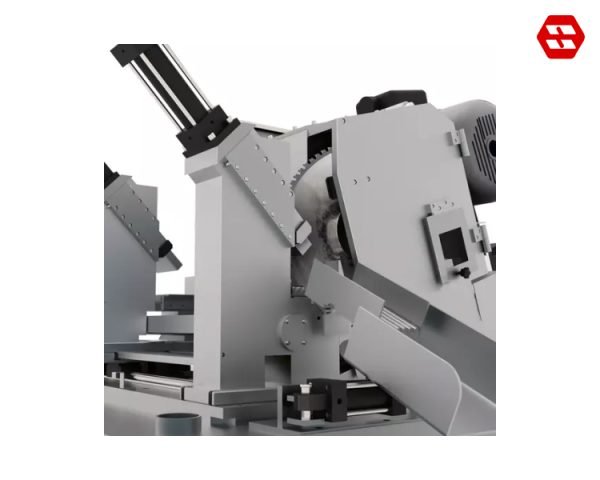 DOUBLE CLAMPING HYDRAULIC SYSTEM OF THE MATERIAL