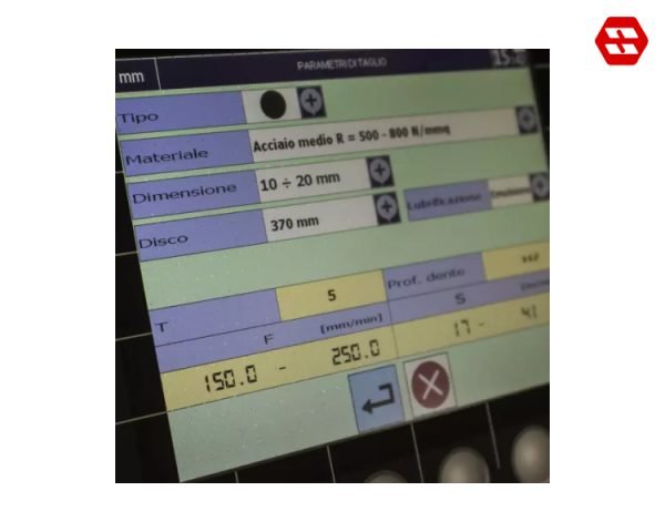 MATERIAL LIBRARY FOR THE AUTOMATIC SETTING OF THE BLADE ROTATION SPEED AND HEAD DOWN FEED RATE 2